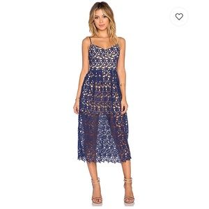 Toby Heart Ginger Crochet Midi Dress